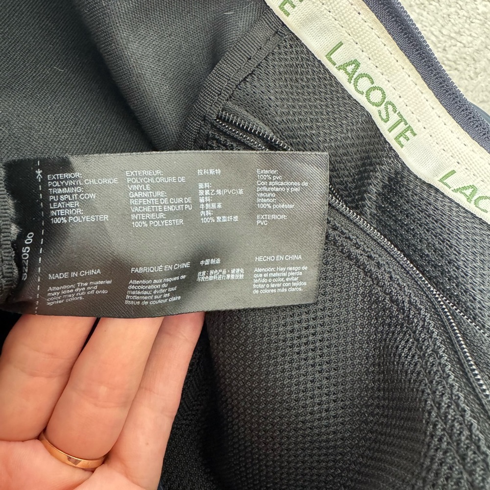 Lacoste Women's Navy Tote Bag - Picture 12 of 13